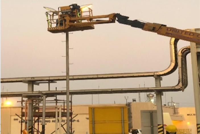 flood light installation